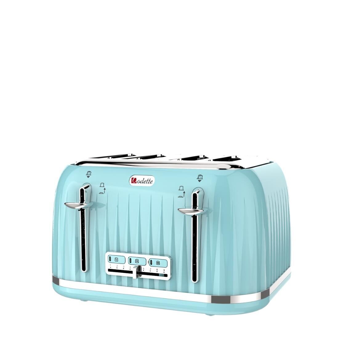 Odette 4 Slice Retro Design Toaster T382D - Metro Singapore Departmental Store - Celebrating 69 Years in SG