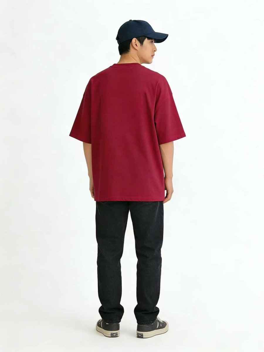 Ortem Horse Embroidery Oversized T-Shirt With Pocket - Metro Singapore Departmental Store - Celebrating 69 Years in SG