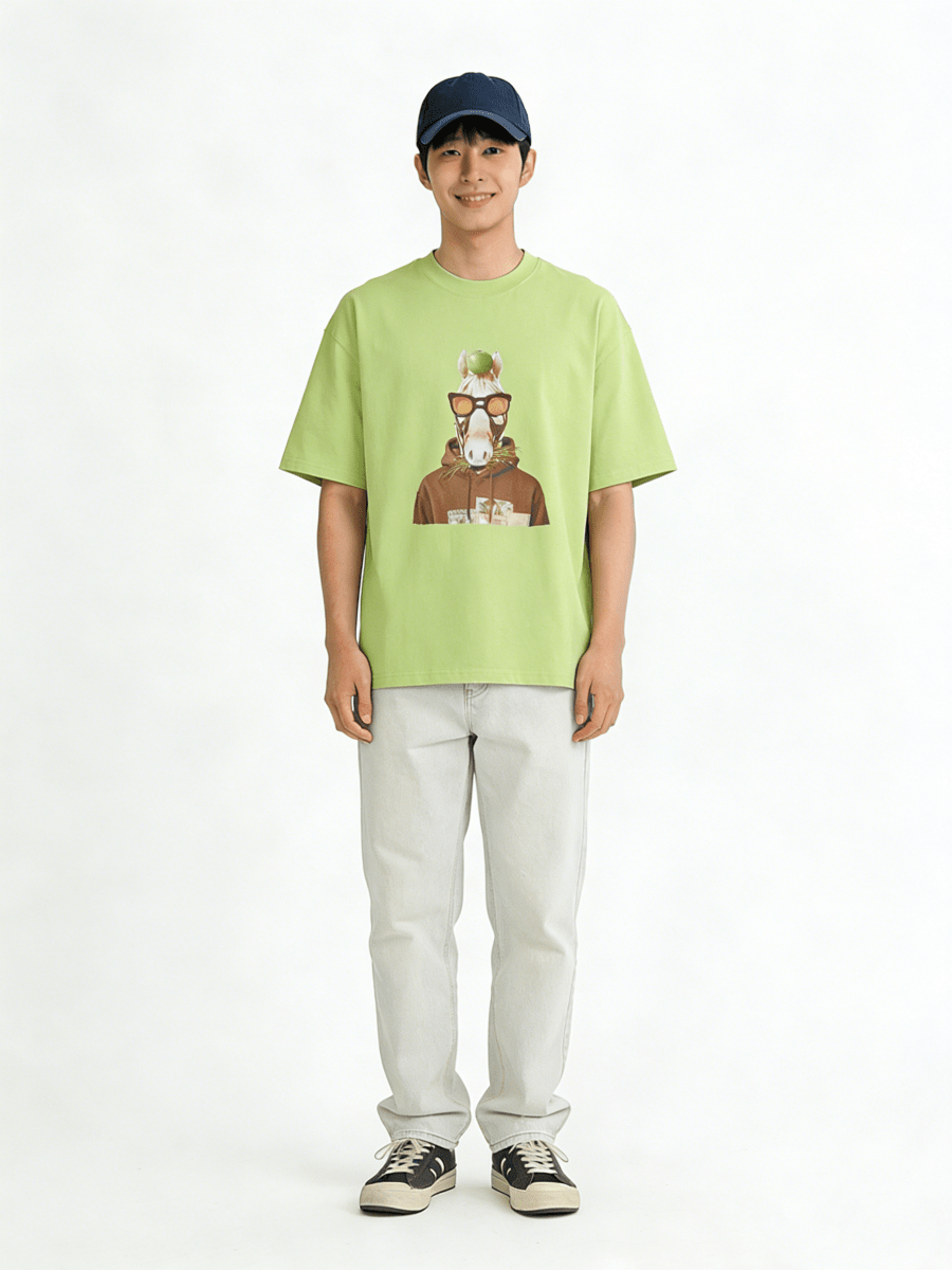 Ortem Horse Print Oversized T-shirt - Metro Singapore Departmental Store - Celebrating 69 Years in SG