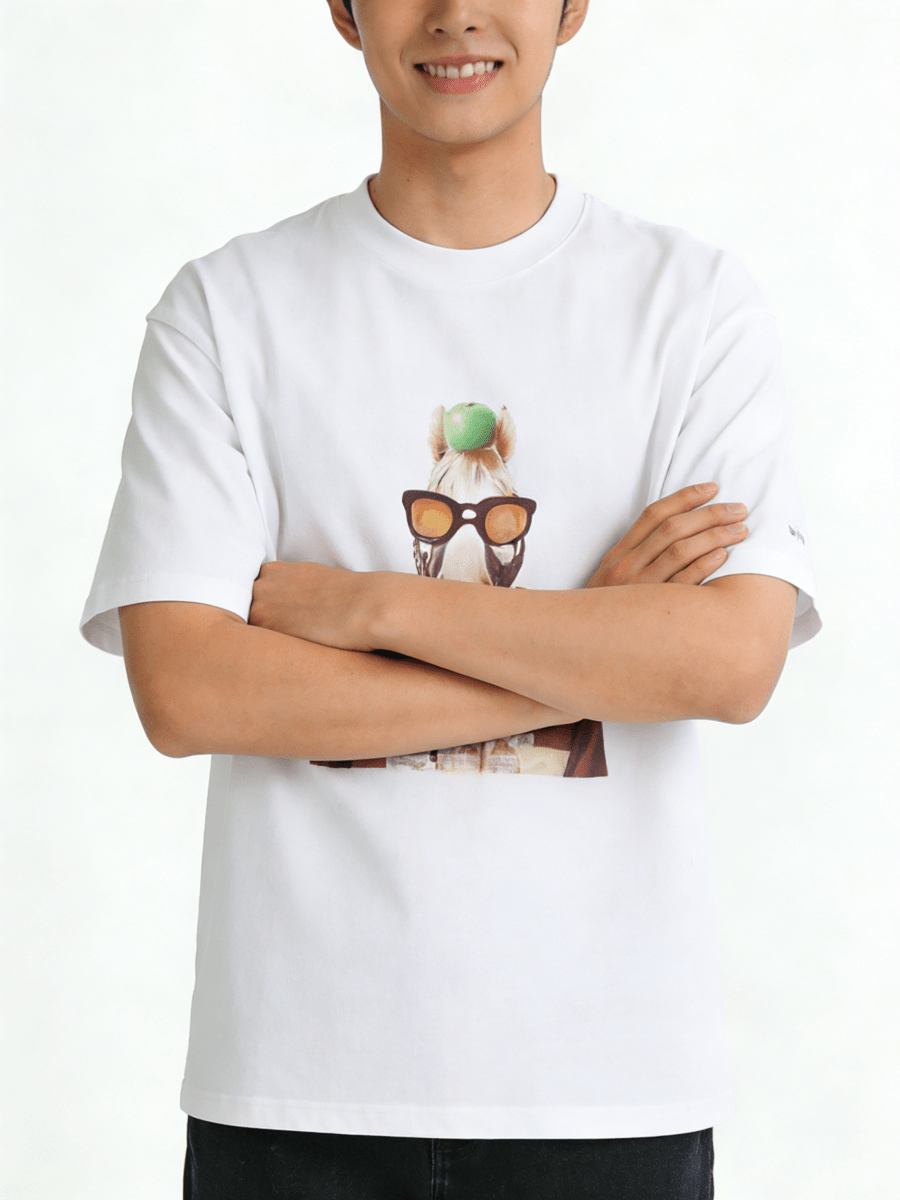 Ortem Horse Print Oversized T-shirt - Metro Singapore Departmental Store - Celebrating 69 Years in SG