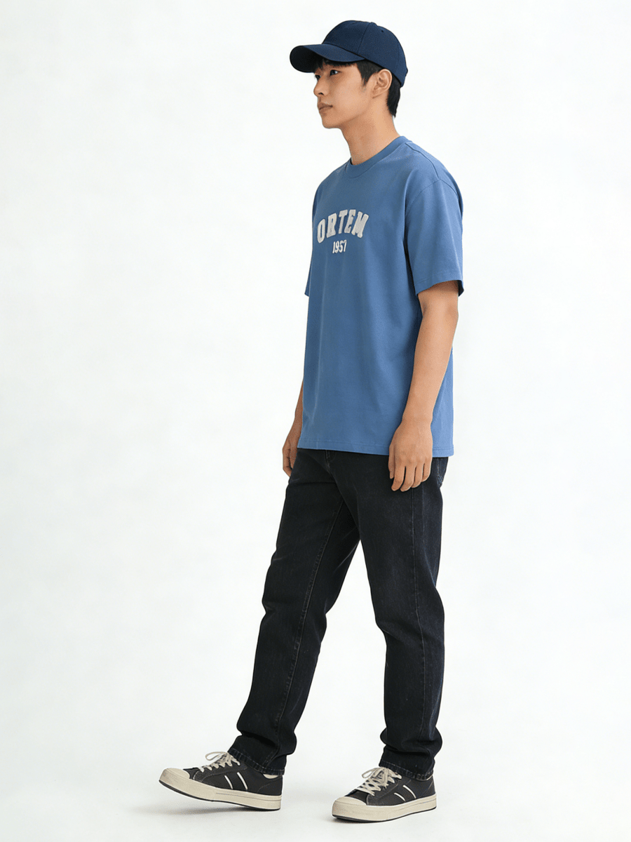 Ortem Logo Patch Oversized T-Shirt - Metro Singapore Departmental Store - Celebrating 69 Years in SG