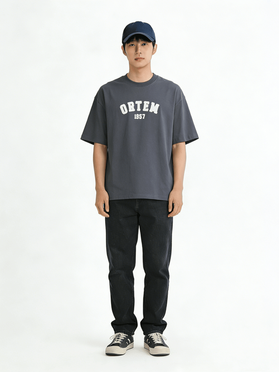 Ortem Logo Patch Oversized T-Shirt - Metro Singapore Departmental Store - Celebrating 69 Years in SG
