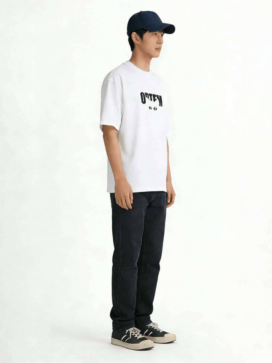 Ortem Logo Print Oversized T-shirt - Metro Singapore Departmental Store - Celebrating 69 Years in SG