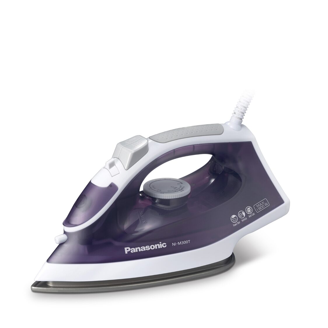 Panasonic Electric Steam Iron 1800W - Violet (NI - M300TVSH) - Metro Singapore Departmental Store - Celebrating 69 Years in SG