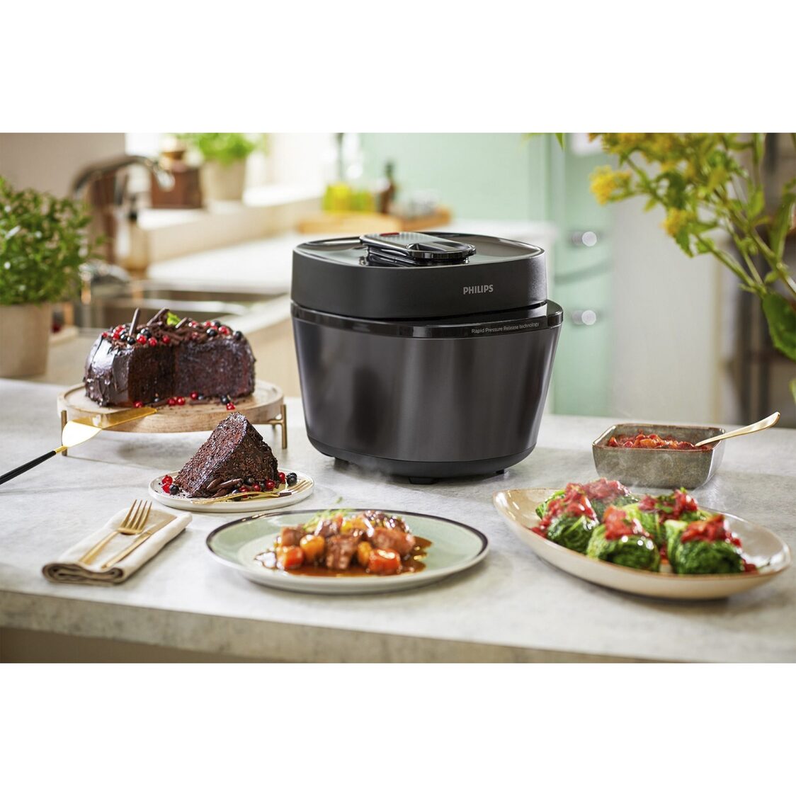 Philips All - In - One Cooker Pressurized 5L 1000W (HD2151/62) - Metro Singapore Departmental Store - Celebrating 69 Years in SG