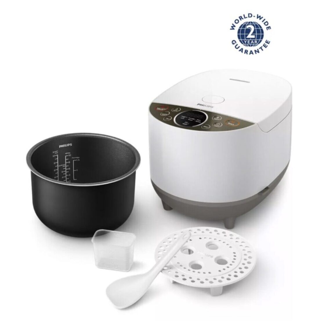 Philips Daily Collection Fuzzy Logic Rice Cooker 1.8L (HD4515/63) - Metro Singapore Departmental Store - Celebrating 69 Years in SG