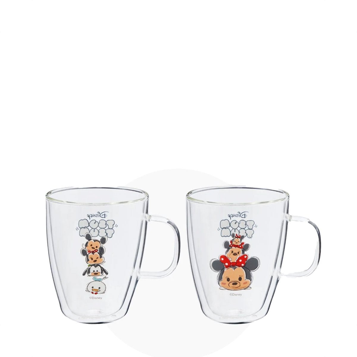 Pyrex 2pc 320ML Double Wall Glass Set - Tsum Tsum (PX-DW-2/TSUM) - Metro Singapore Departmental Store - Celebrating 69 Years in SG