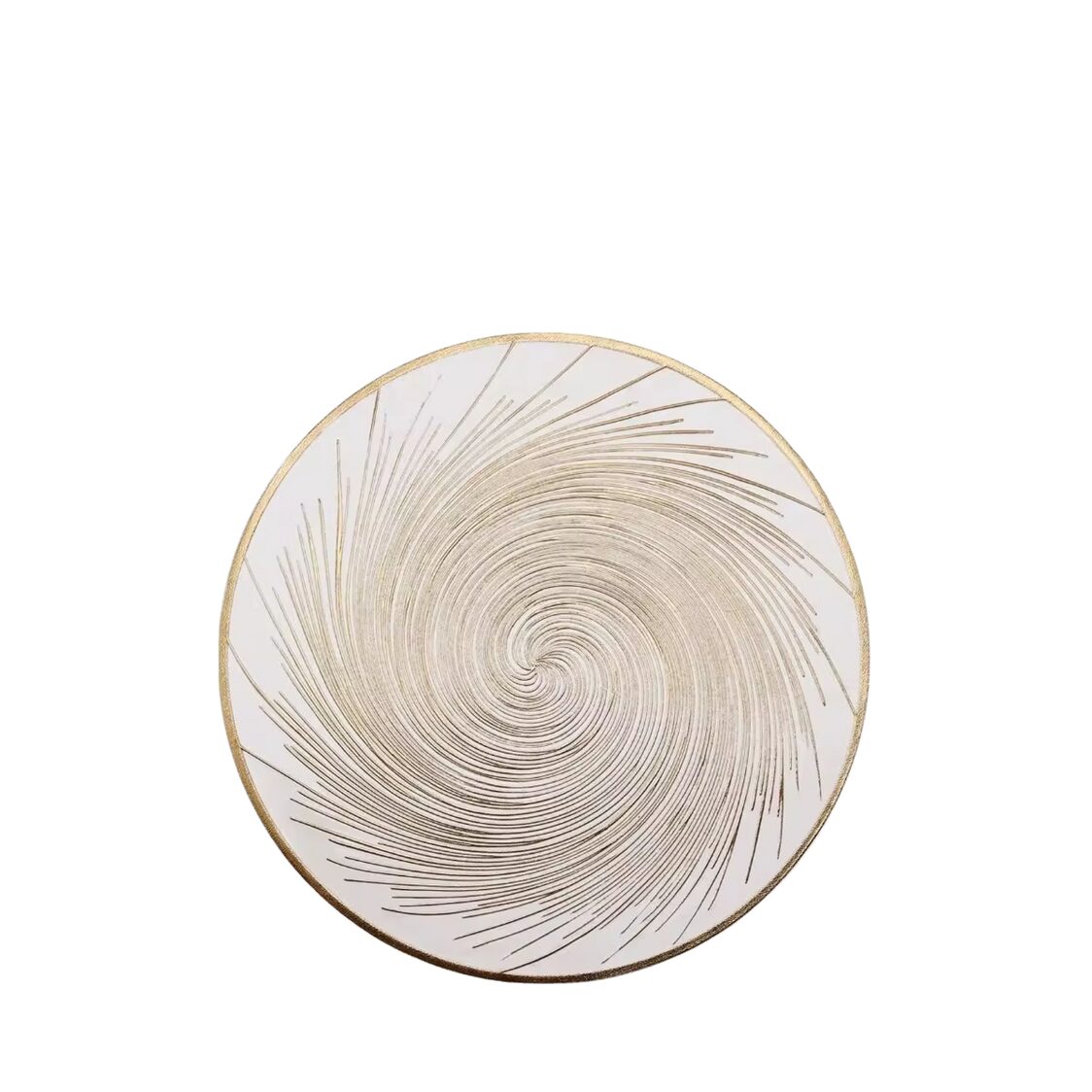 Rapee Balls Placemat | Embossed Gold Swirl - 38 x 38 cm - Metro Singapore Departmental Store - Celebrating 69 Years in SG