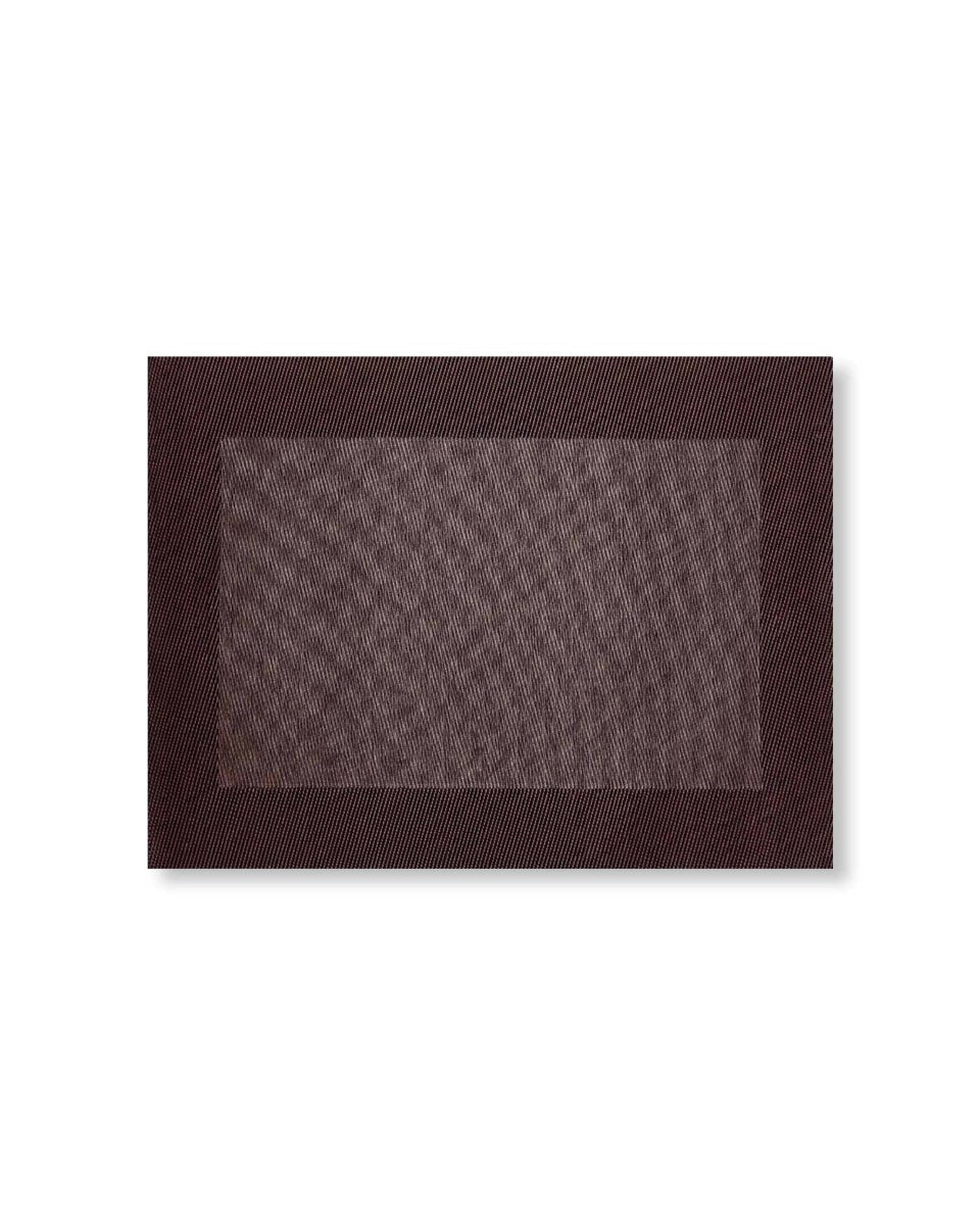 Rapee Border Woven Texilene Placemat – Tone on Tone Border Design – 35 x 47 cm – Chocolate - Metro Singapore Departmental Store - Celebrating 69 Years in SG
