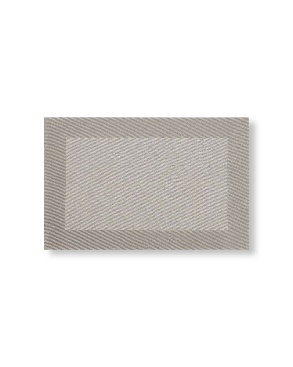 Rapee Border Woven Texilene Placemat – Tone on Tone Border Design – 35 x 47 cm – Natural - Metro Singapore Departmental Store - Celebrating 69 Years in SG