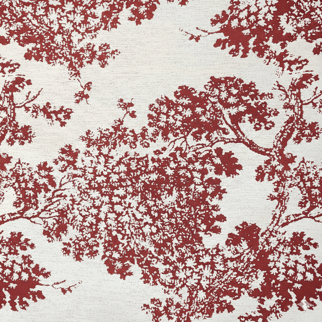 Rapee Bristol Toile-Inspired Woven Chenille Cushion Cover – 45 x 45 cm – Red - Metro Singapore Departmental Store - Celebrating 69 Years in SG