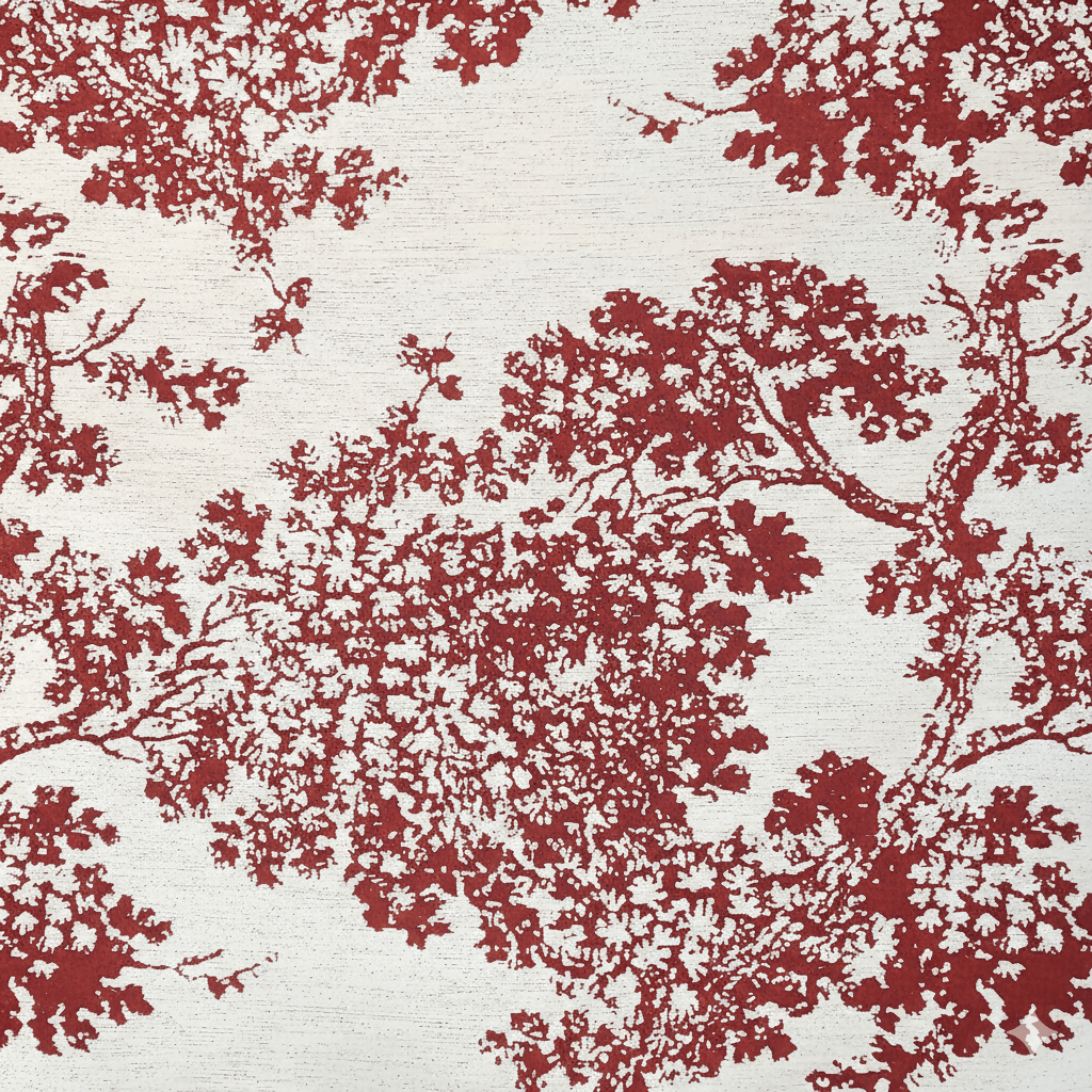 Rapee Bristol Toile-Inspired Woven Chenille Table Runner with Tassel – 33 x 180 cm – Red - Metro Singapore Departmental Store - Celebrating 69 Years in SG