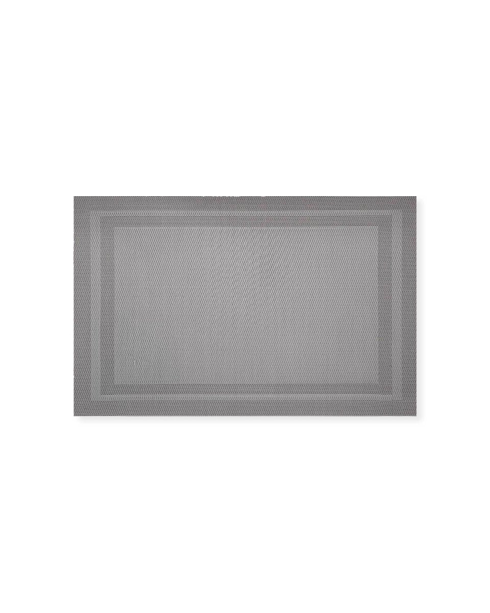 Rapee Cornice Woven Texilene Placemat – Tone on Tone Double Border Design – 30 x 45 cm – Taupe - Metro Singapore Departmental Store - Celebrating 69 Years in SG