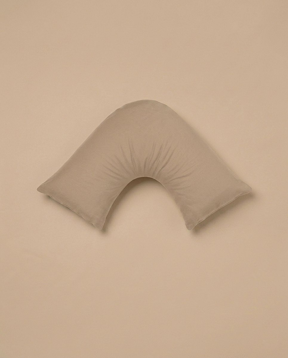 Rapee Cuddle U™ V-Shape Pillow & Microfibre Cover Set – 75 x 75 cm – Almond - Metro Singapore Departmental Store - Celebrating 69 Years in SG