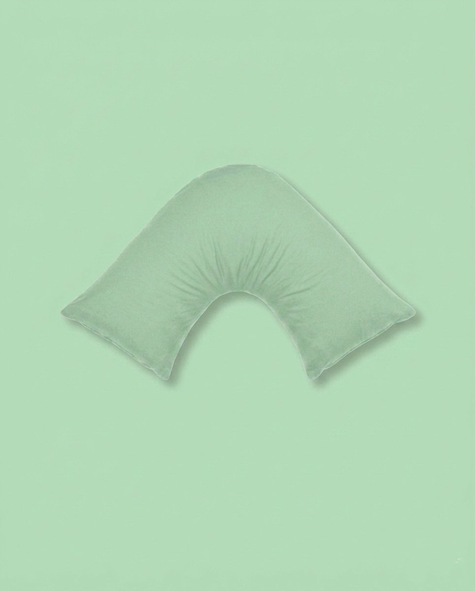 Rapee Cuddle U™ V-Shape Pillow & Microfibre Cover Set – 75 x 75 cm – Green - Metro Singapore Departmental Store - Celebrating 69 Years in SG
