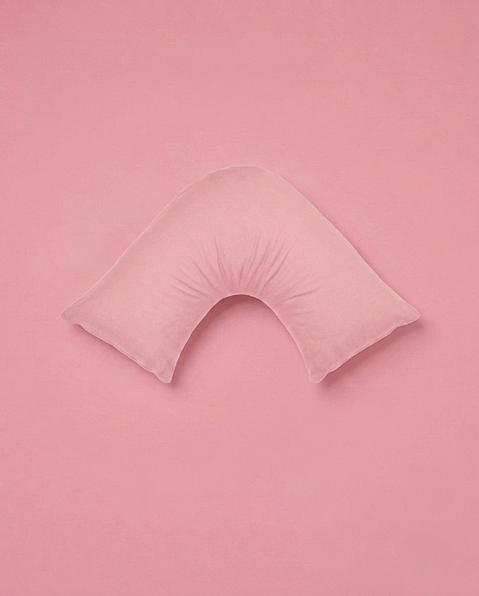 Rapee Cuddle U™ V-Shape Pillow & Microfibre Cover Set – 75 x 75 cm – Pink - Metro Singapore Departmental Store - Celebrating 69 Years in SG