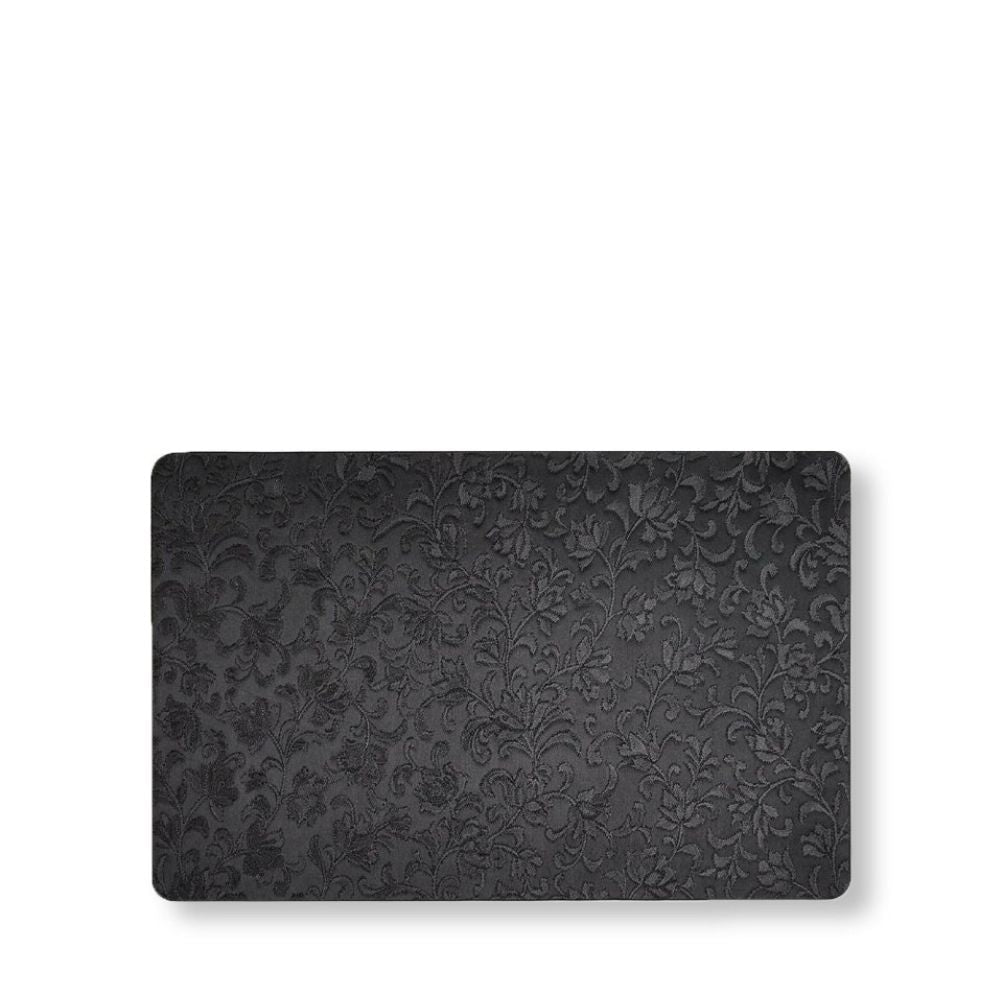 Rapee Ember Embossed PU Placemat – 30 x 45 cm – Black - Metro Singapore Departmental Store - Celebrating 69 Years in SG