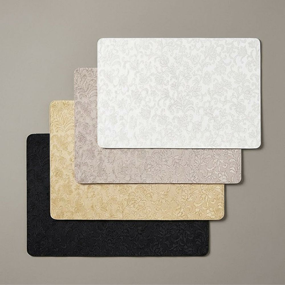 Rapee Ember Embossed PU Placemat – 30 x 45 cm – Taupe - Metro Singapore Departmental Store - Celebrating 69 Years in SG