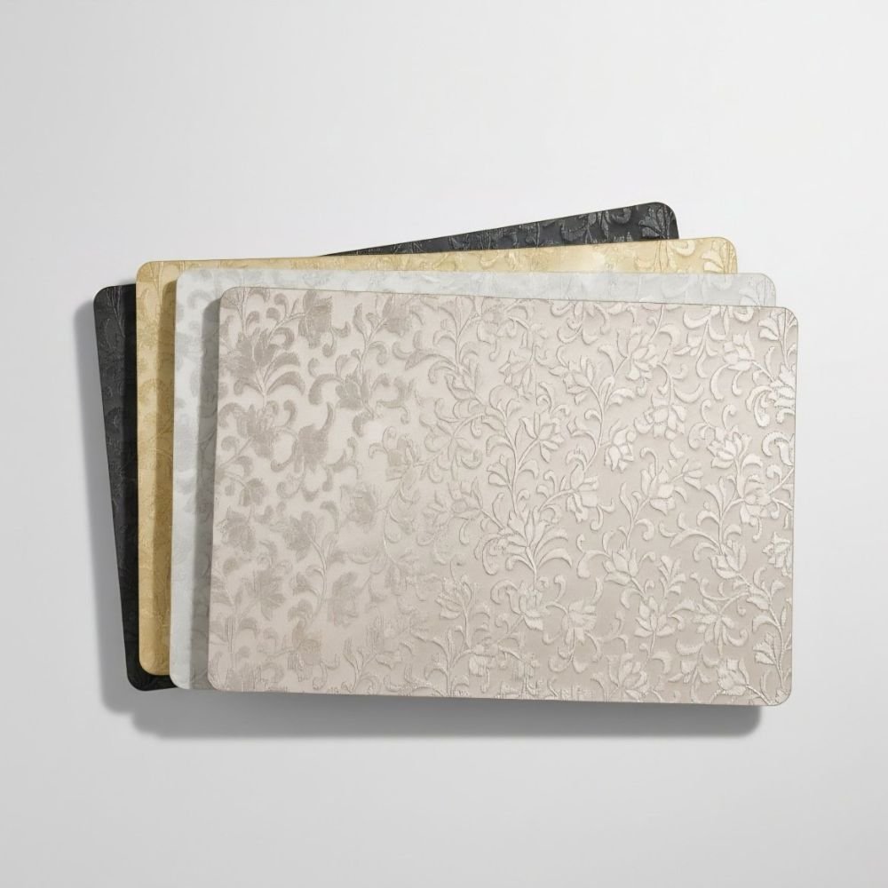 Rapee Ember Embossed PU Placemat – 30 x 45 cm – Taupe - Metro Singapore Departmental Store - Celebrating 69 Years in SG