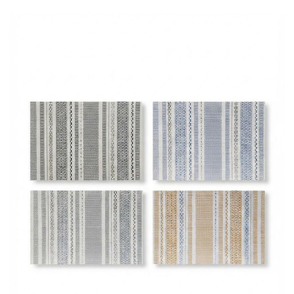 Rapee Fineline Woven Texilene Placemat – Geometric Design – 30cm x 45 cm – Grey - Metro Singapore Departmental Store - Celebrating 69 Years in SG