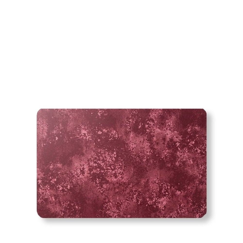 Rapee Frost Velvet Rectangular Placemat – Textured Design – 30 x 45 cm – Red - Metro Singapore Departmental Store - Celebrating 69 Years in SG