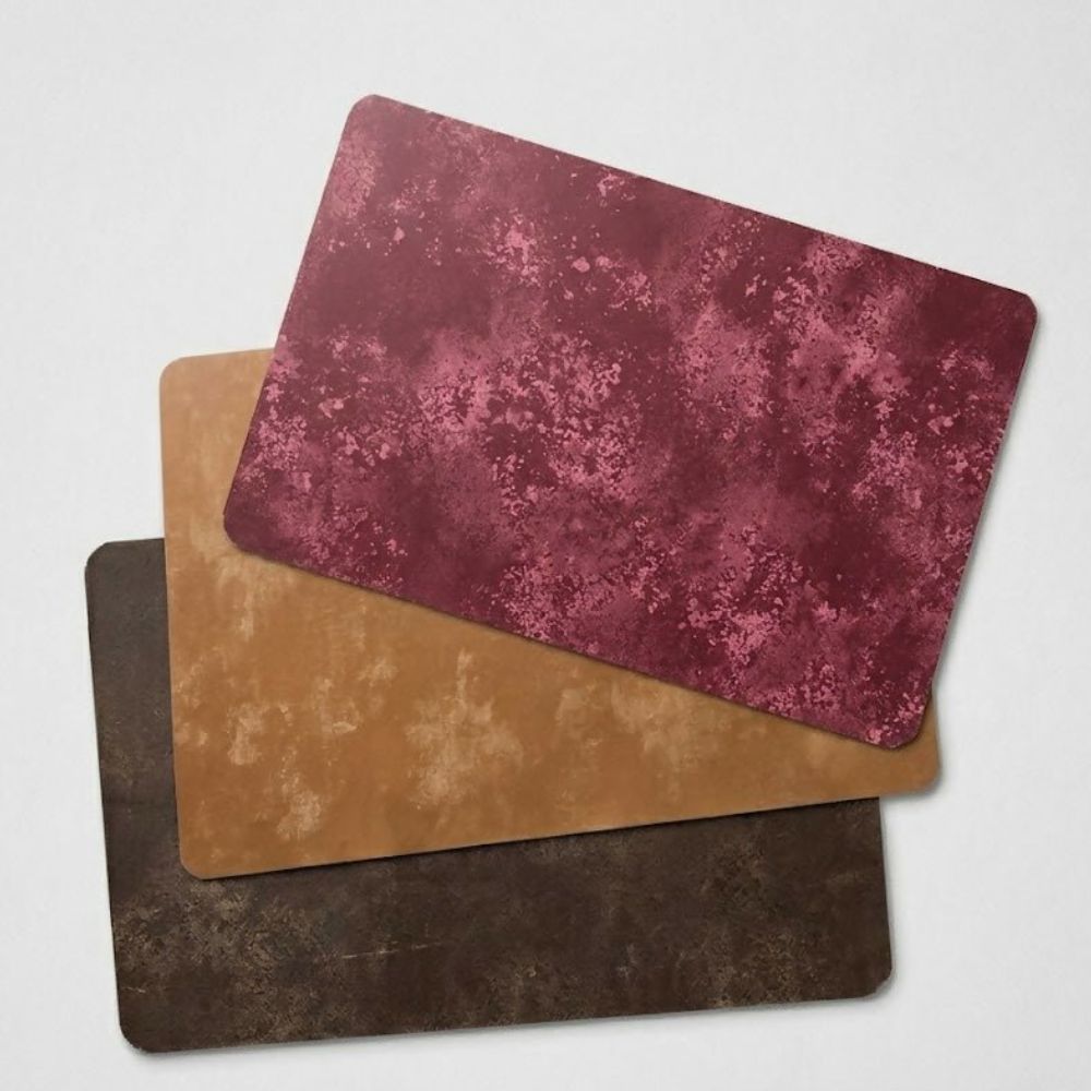 Rapee Frost Velvet Rectangular Placemat – Textured Design – 30 x 45 cm – Red - Metro Singapore Departmental Store - Celebrating 69 Years in SG