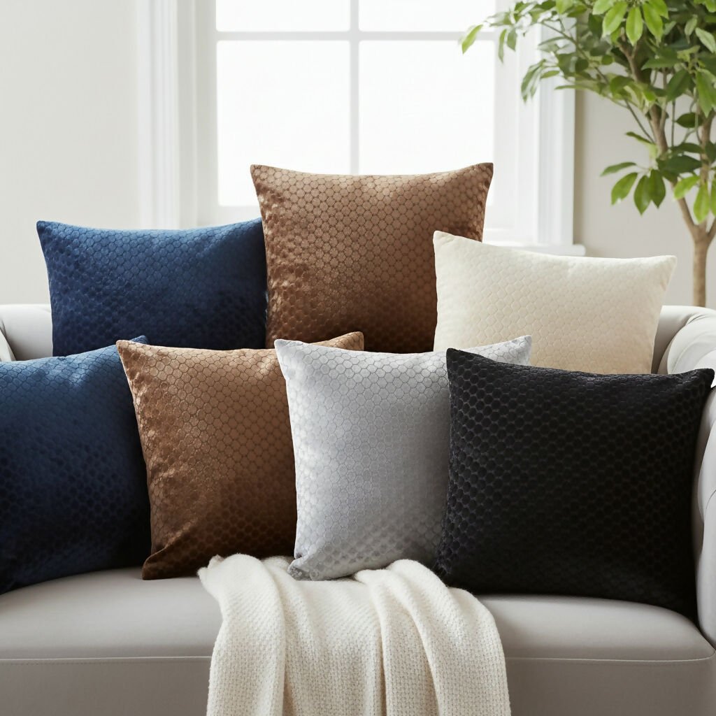 Rapee Jellyb Cushion Cover | Embossed Velvet - 45 x 45 cm - Metro Singapore Departmental Store - Celebrating 69 Years in SG