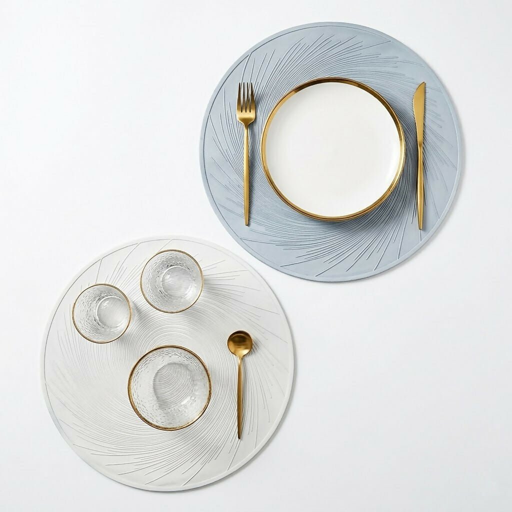 Rapee Marble Placemat | Embossed Swirl - 38 x 38 cm - Metro Singapore Departmental Store - Celebrating 69 Years in SG