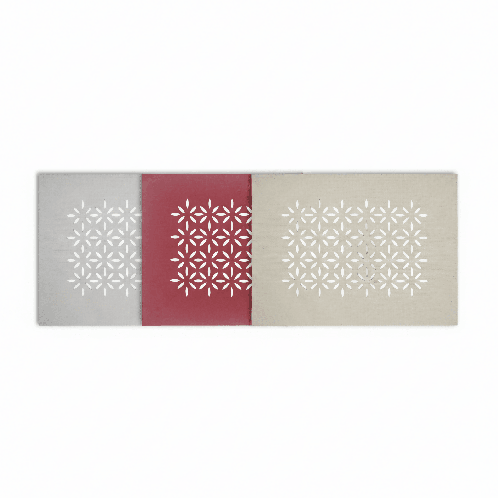 Rapee Morocco Petal Lasercut Placemat – Cationic Fabric – 33 x 45 cm – Red - Metro Singapore Departmental Store - Celebrating 69 Years in SG
