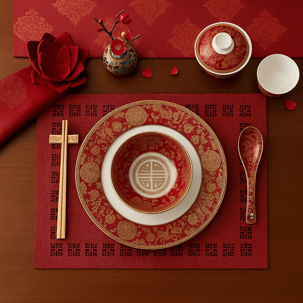 Rapee Mulan Placemat | Laser - cut Cationic Fabric - 33 x 45 cm - Metro Singapore Departmental Store - Celebrating 69 Years in SG