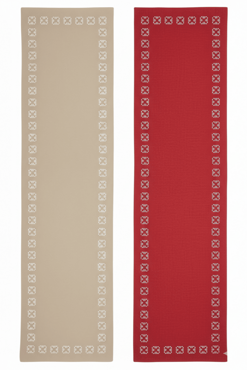 Rapee Mulan Table Runner | Laser - cut Cationic Fabric - 33 x 150 cm - Metro Singapore Departmental Store - Celebrating 69 Years in SG