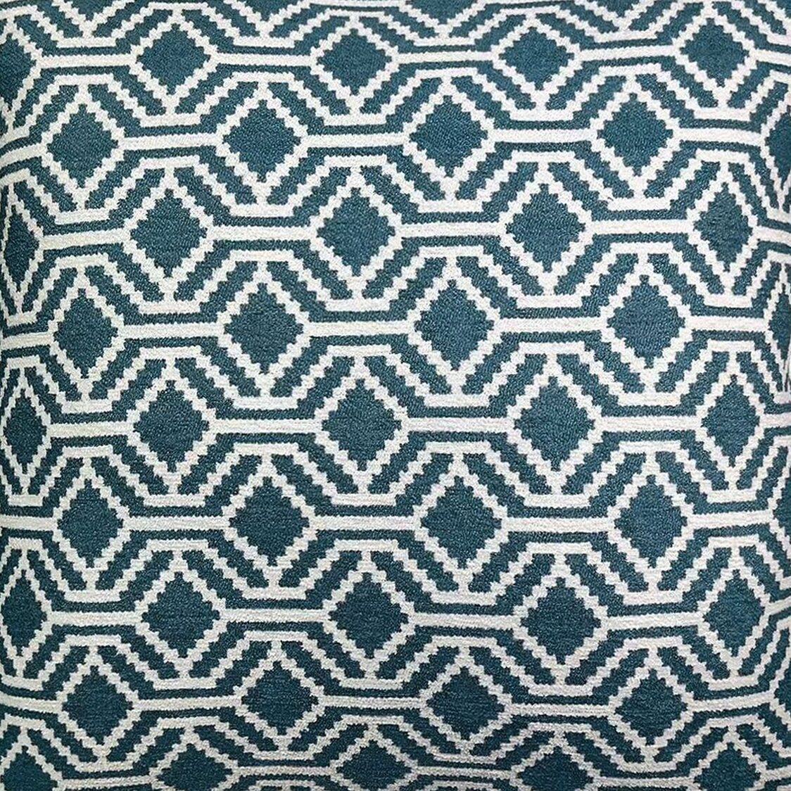 Rapee Nickle Oblong Cover | Double - sided Jacquard 33 x 45 cm, Blue - Metro Singapore Departmental Store - Celebrating 69 Years in SG