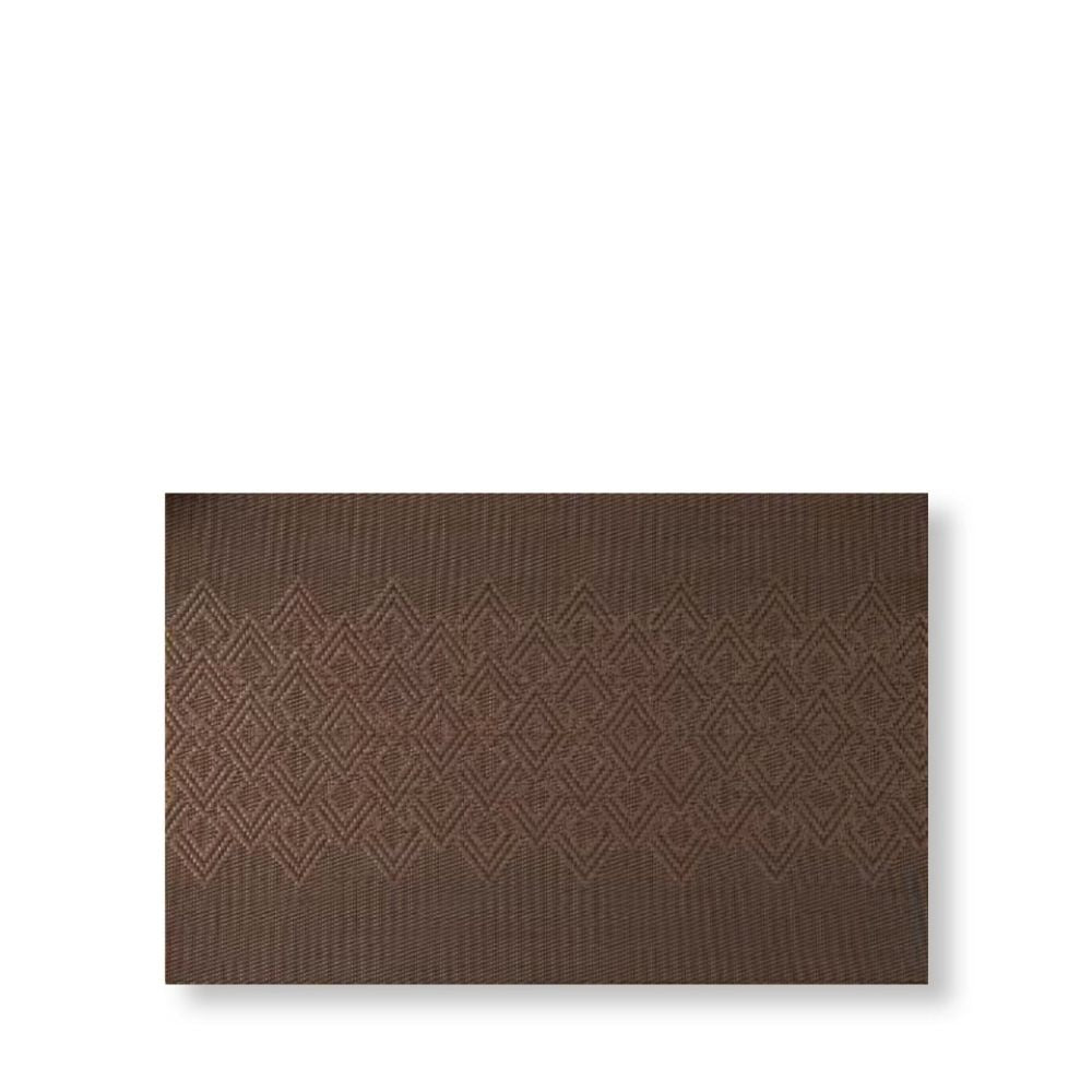 Rapee Puzzle Woven Texilene Placemat – Central Panel Design – 30 x 45 cm – Brown - Metro Singapore Departmental Store - Celebrating 69 Years in SG