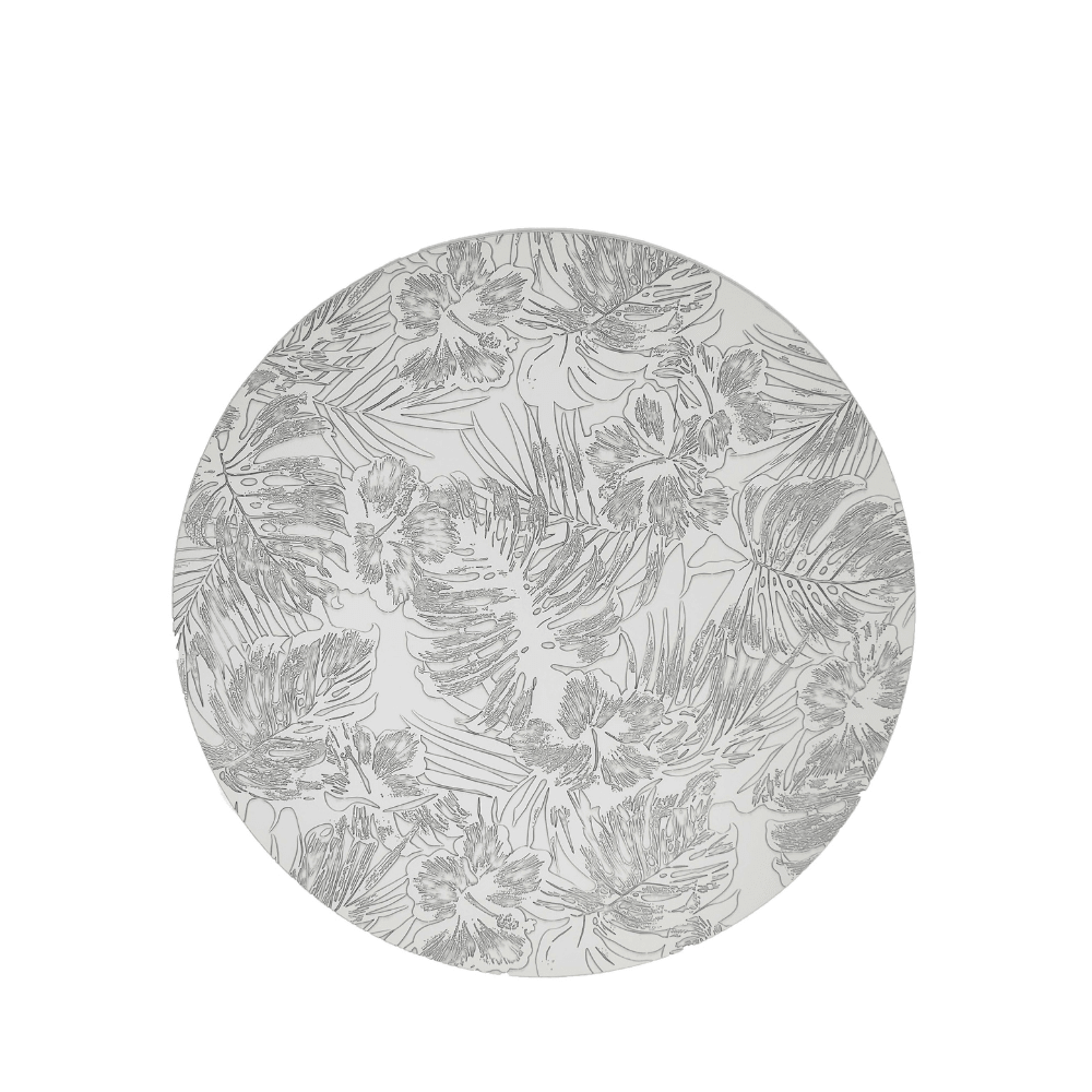 Rapee Rebar Placemat | Embossed Monstera PU - 38 x 38 cm - Metro Singapore Departmental Store - Celebrating 69 Years in SG