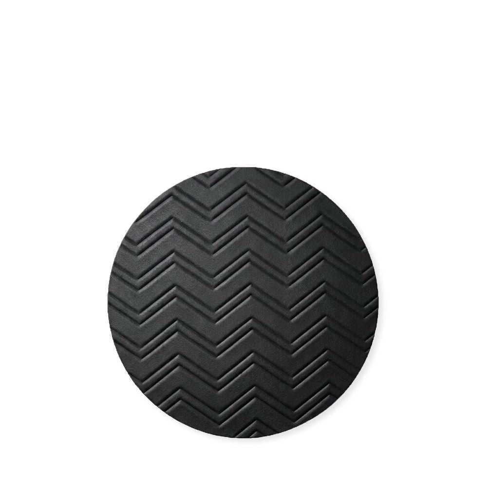 Rapee Soho PU Round Placemat – Textured Chevron Design – 38 x 38 cm – Black - Metro Singapore Departmental Store - Celebrating 69 Years in SG