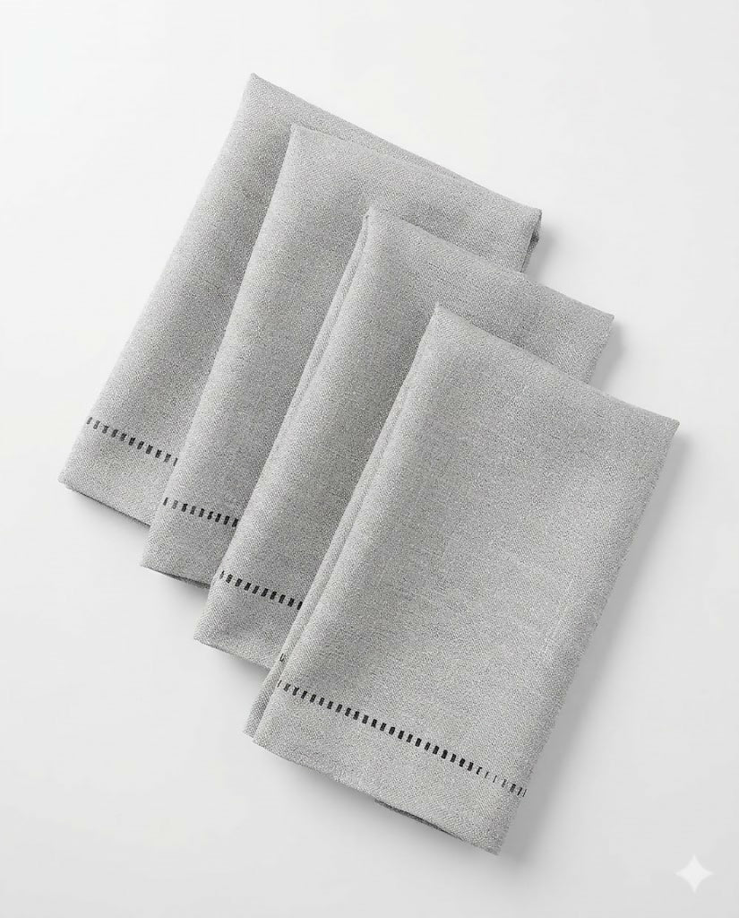 Rapee Sonia Lasercut Napkin – Cationic Fabric – 46 x 46 cm – Grey - Metro Singapore Departmental Store - Celebrating 69 Years in SG