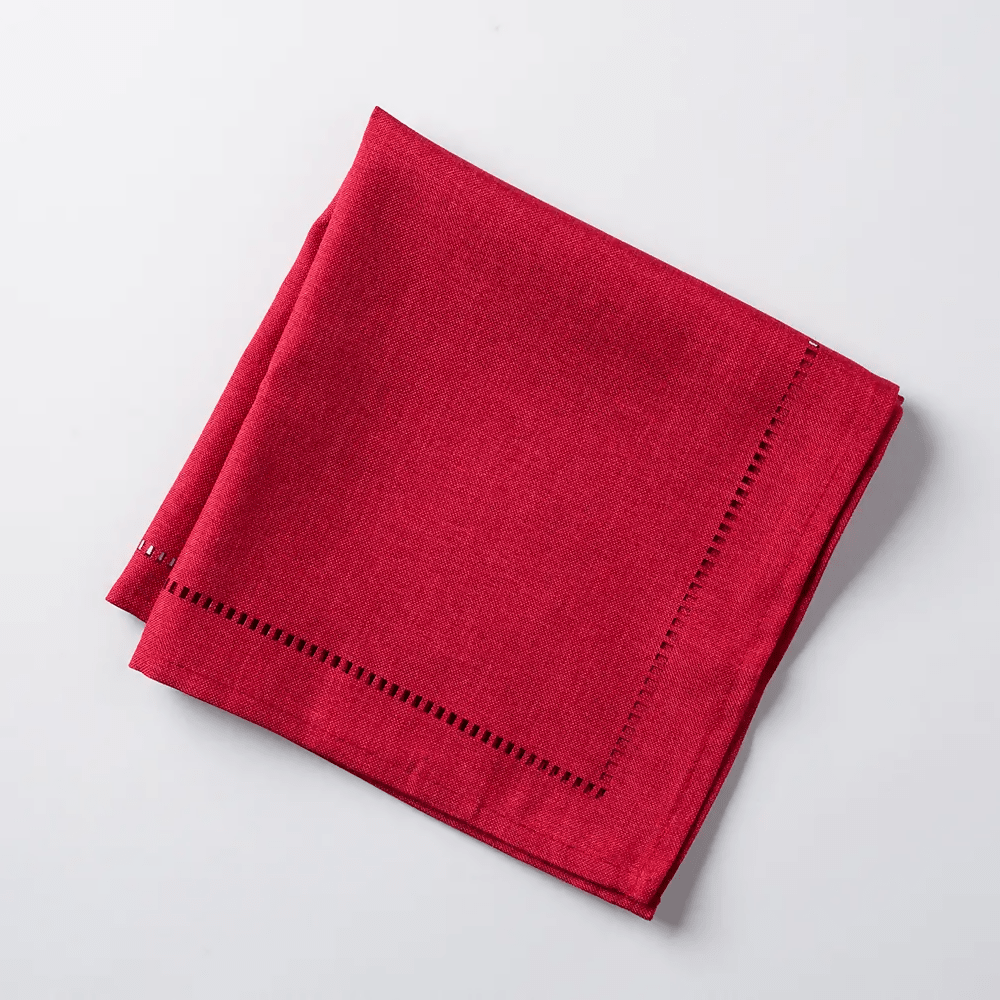 Rapee Sonia Lasercut Napkin – Cationic Fabric – 46 x 46 cm – Red - Metro Singapore Departmental Store - Celebrating 69 Years in SG