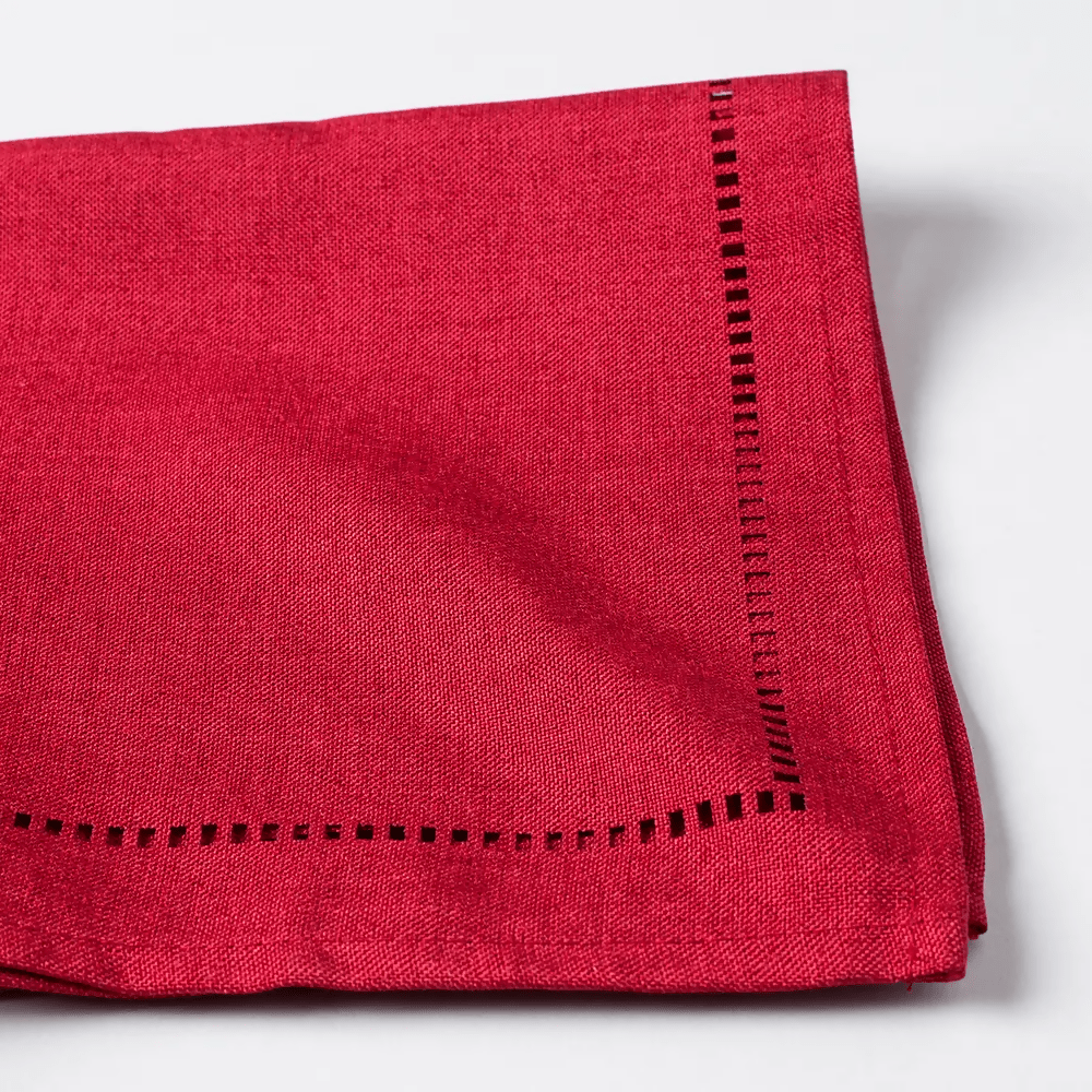 Rapee Sonia Lasercut Napkin – Cationic Fabric – 46 x 46 cm – Red - Metro Singapore Departmental Store - Celebrating 69 Years in SG
