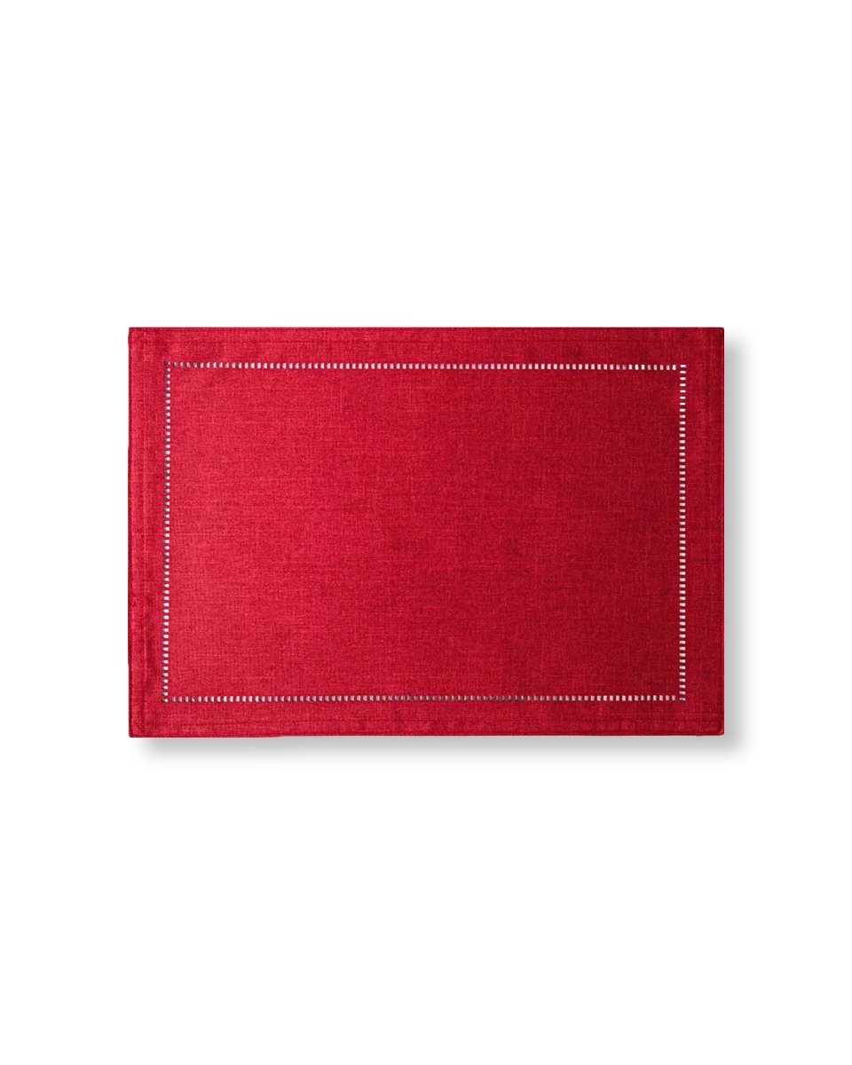 Rapee Sonia Lasercut Placemat – Cationic Fabric – 33 x 45 cm – Red - Metro Singapore Departmental Store - Celebrating 69 Years in SG