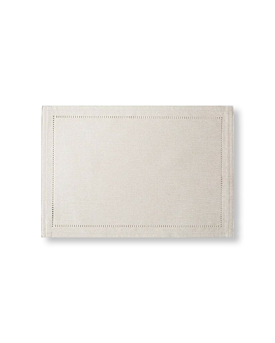 Rapee Sonia Lasercut Placemat – Cationic Fabric – 33 x 45 cm – Stone - Metro Singapore Departmental Store - Celebrating 69 Years in SG