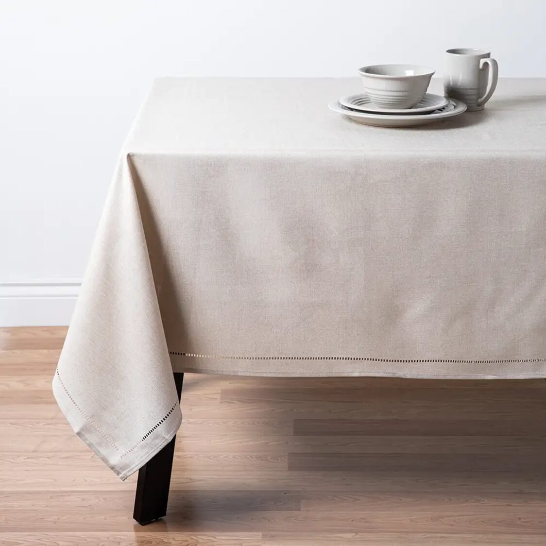 Rapee Sonia Tablecloth 150x230 - Stone - Metro Singapore Departmental Store - Celebrating 69 Years in SG