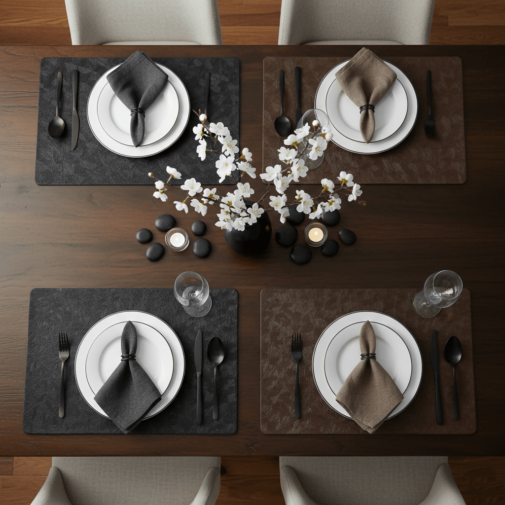 Rapee Treeskin Placemat | Embossed PU - 30 x 45 cm - Metro Singapore Departmental Store - Celebrating 69 Years in SG