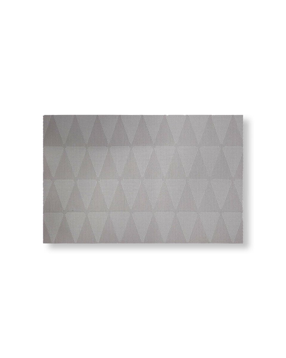 Rapee Tri Woven Texilene Placemat – Tonal Pyramid Design – 30 x 45 cm – White - Metro Singapore Departmental Store - Celebrating 69 Years in SG