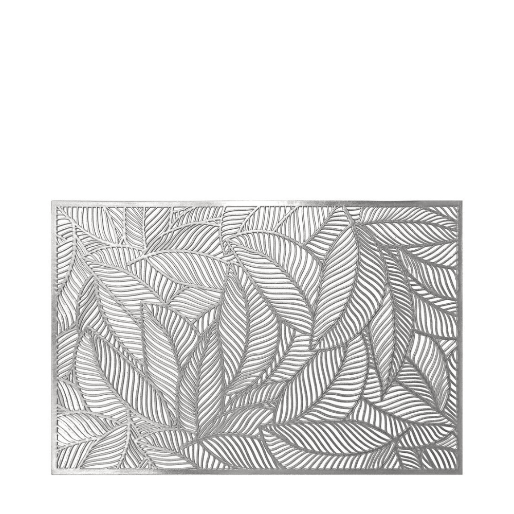 Rapee Twine Placemat | Lasercut Vinyl - 30 x 45 cm, Silver - Metro Singapore Departmental Store - Celebrating 69 Years in SG