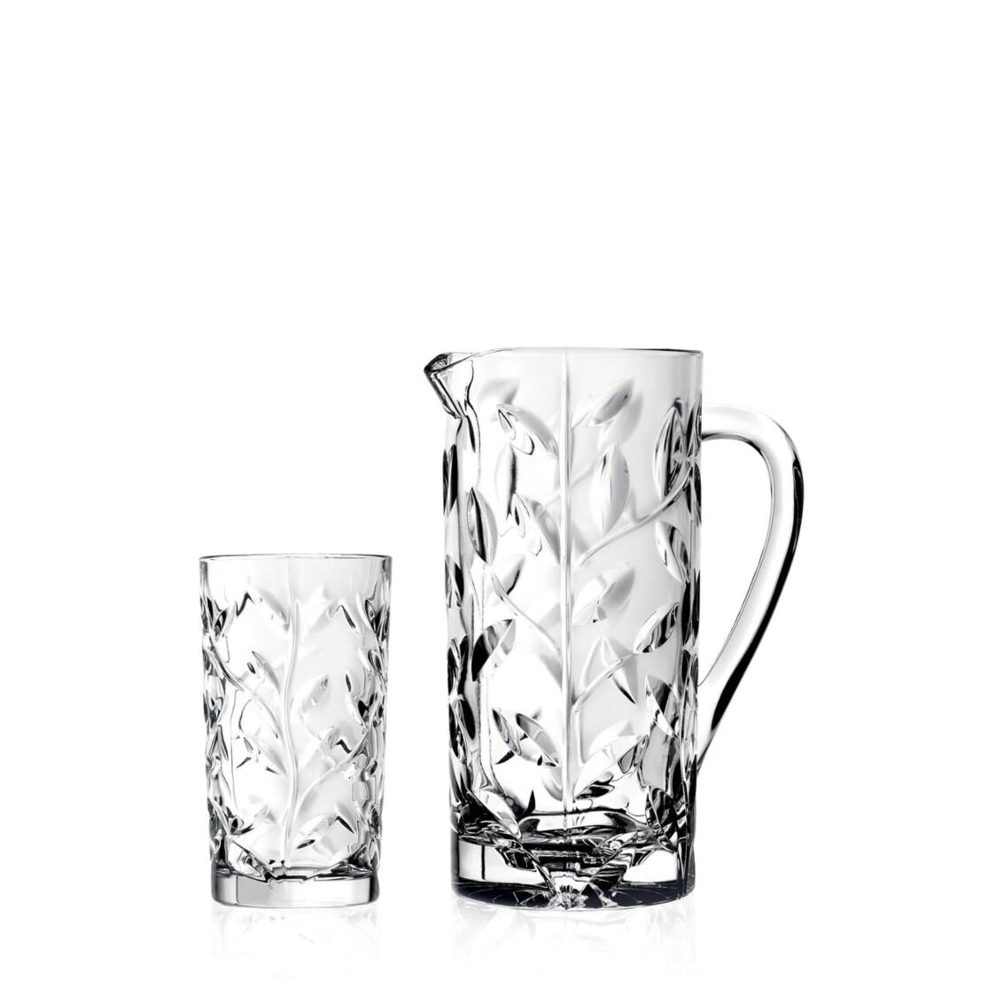 RCR Laurus 7pc Set 1pc Jug with 6pc 9oz Tumbler (732360) - Metro Singapore Departmental Store - Celebrating 69 Years in SG