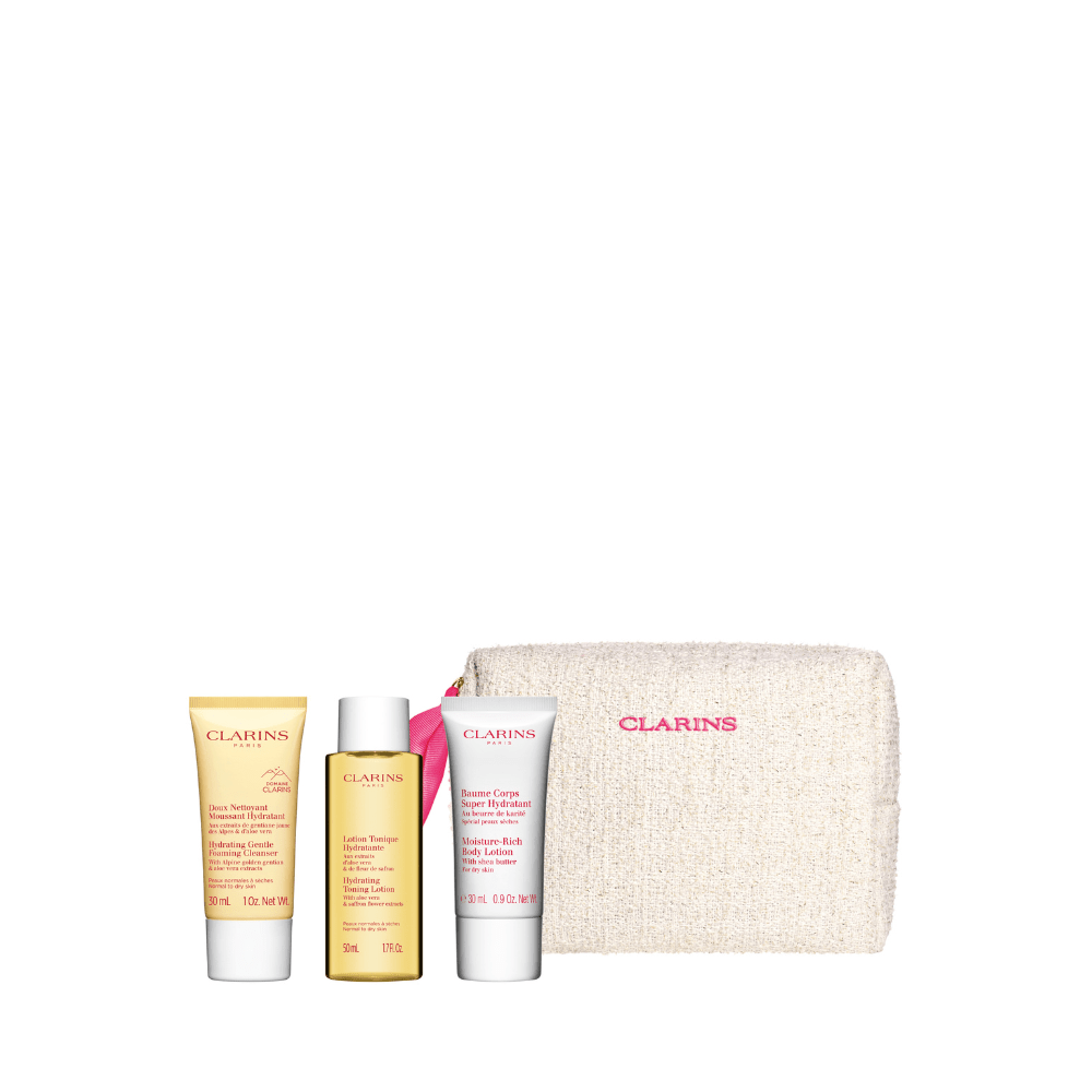 Receive 3-pc gift + Pouch (Worth $46) with $250 nett spend on Clarins (Gift with Purchase) - Metro Singapore Departmental Store - Celebrating 69 Years in SG