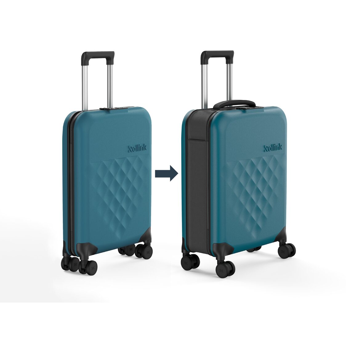 Rollink VEGA 360 Flex 4Wheel Spinner Luggage - Deep Lagoon - Metro Singapore Departmental Store - Celebrating 69 Years in SG
