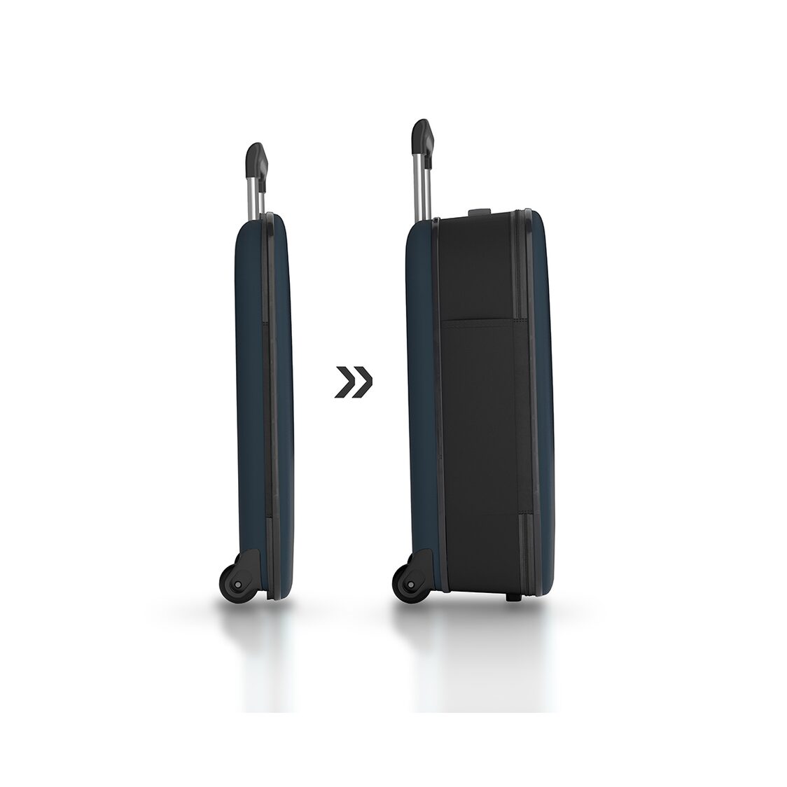 Rollink VEGA II Flex 21" Collapsible Carryon Suitcase - Blue - Metro Singapore Departmental Store - Celebrating 69 Years in SG