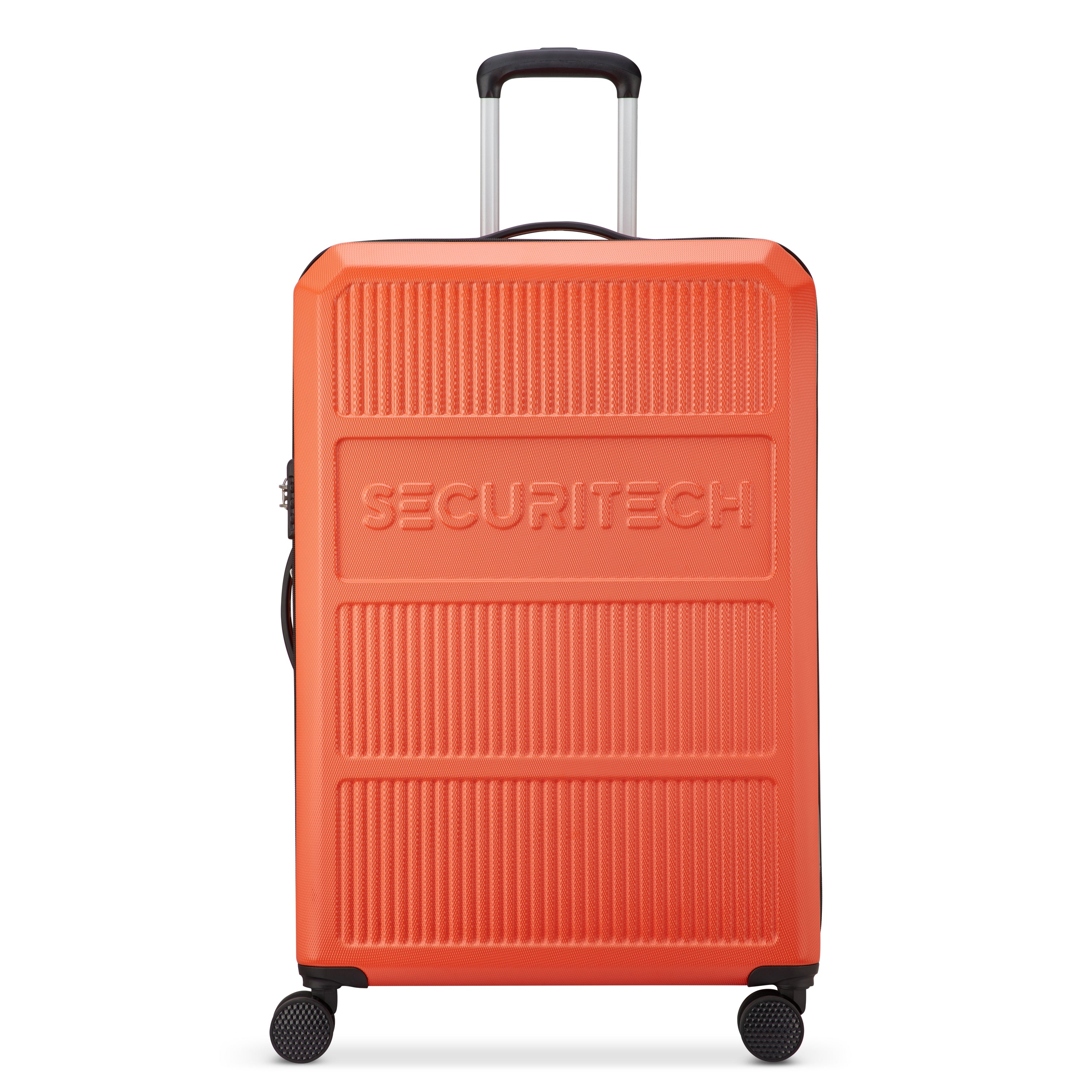 Delsey Paris Asphalt 4 Double Wheels Expandable Trolley Case with Anti-thef Zipper - Orange
