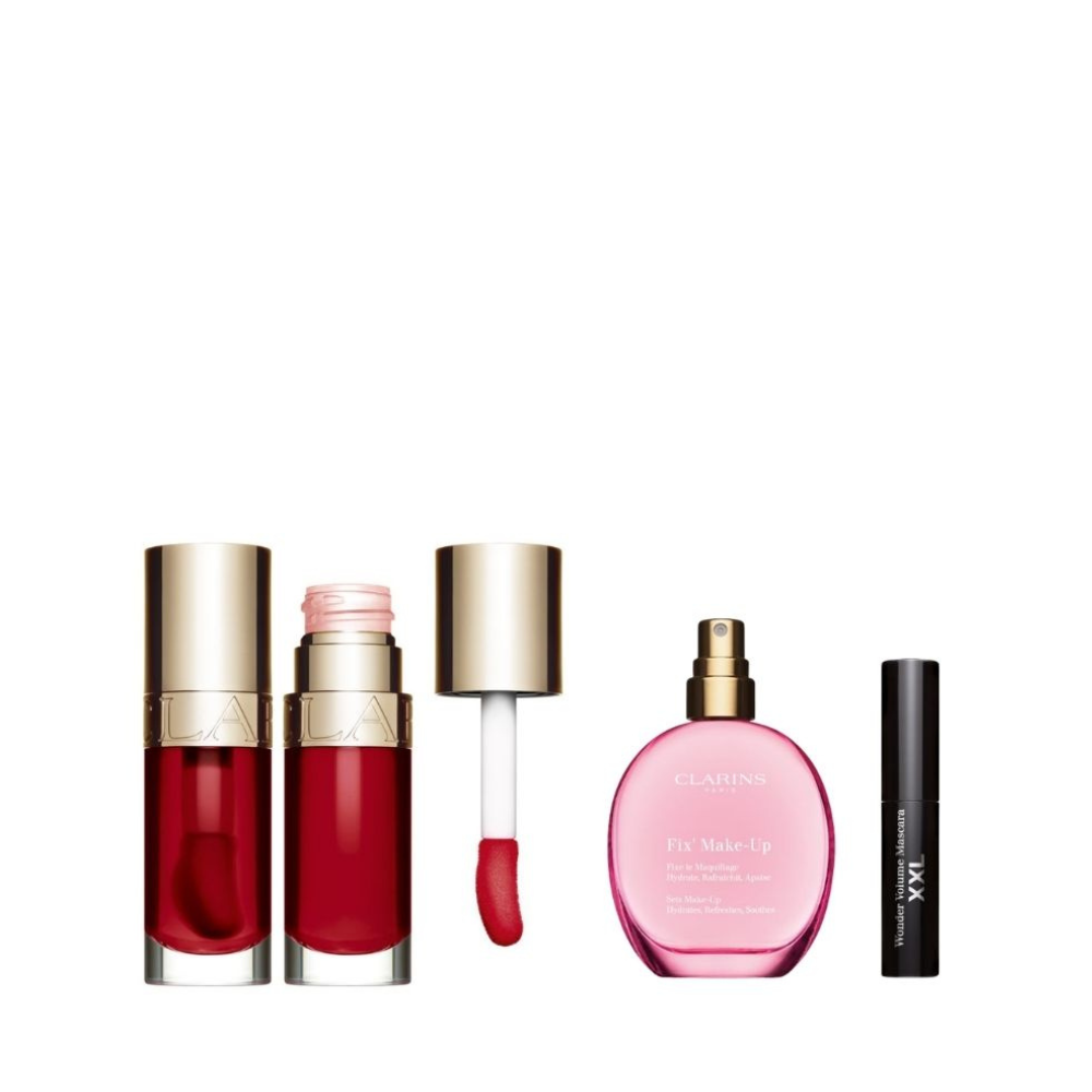 Clarins Lip Oil Set with 2-pc Gifts